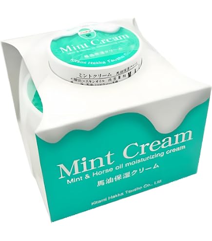 Amazon | 北見ハッカ通商 ミントクリーム80g(ミント入り馬油) | 北見
